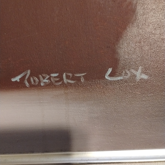 VTG Signed Robert Cox Still Life with Rose Oil on Canvas 29 x 25 1970s, Frame # - Picture 3 of 11